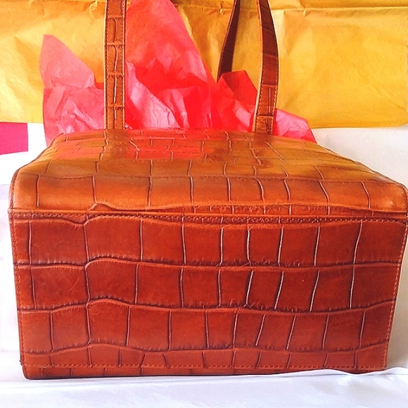 Dooney Bourke Classic Pristine Retro Leather Croc🐊 Embossed 🛍️ - Picture 4 of 9